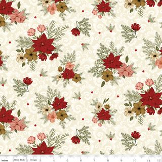 CHRISTMAS GREETINGS FLORAL CREAM