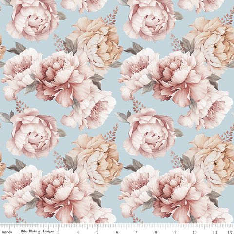 DAYBREAK ON THE PRAIRIE PEONIES BLUE