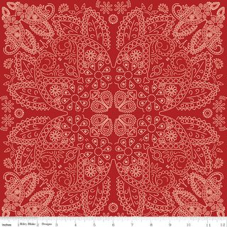 FLANNEL COWBOYS BANDANA RED