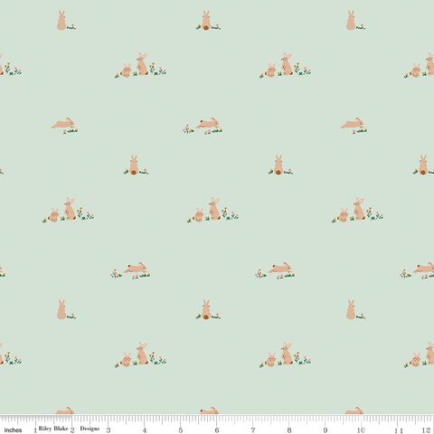 FLANNEL SWEET COTTON TALES FLOPSY FIELDS MINT