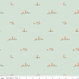 FLANNEL SWEET COTTON TALES FLOPSY FIELDS MINT