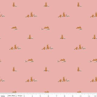 FLANNEL SWEET COTTON TALES FLOPSY FIELDS PINK