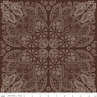 FLANNEL COWBOYS BANDANA BROWN
