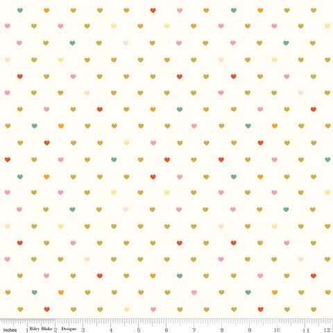 FLANNEL MEADOW SERENDIPITY 2 HEARTS CREAM