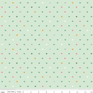 FLANNEL MEADOW SERENDIPITY 2 HEARTS MINT