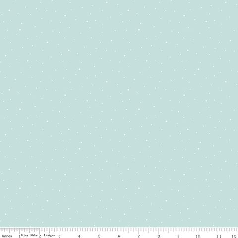 FLANNEL DAPPLE DOT AQUA