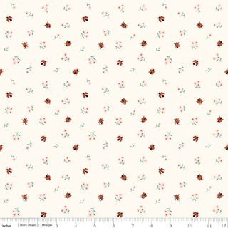 FLANNEL MEADOW MOMENTS LADYBUGS CREAM