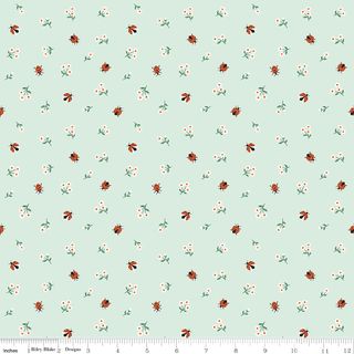 FLANNEL MEADOW MOMENTS LADYBUGS MINT