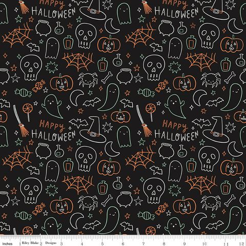 FRANK AND FRIENDS HALLOWEEN ICONS BLACK