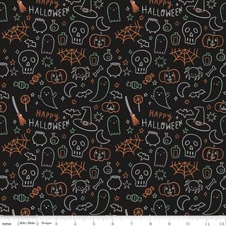 FRANK AND FRIENDS HALLOWEEN ICONS BLACK