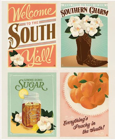 SOUTHERN CHARM 35 1/2" X 43 1/2" PILLOW PANEL
