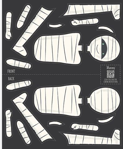 FRANK AND FRIENDS 35 1/2" X 43 1/2" MUMMY PANEL
