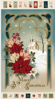 CHRISTMAS GREETINGS DIGITALLY-PRINTED 23 1/2" X 43