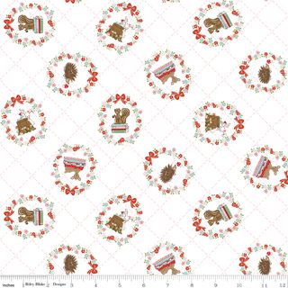 WHIMSICAL WOODLAND 107/108" WIDE BACK TOSSED ANIMA