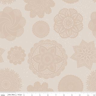 CORRESPONDENCE 107/108" WIDE BACK DOILIES LATTE
