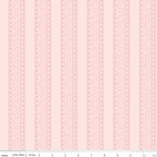 SWEET PINK FLORAL STRIPES BLUSH