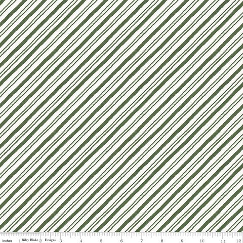 HOLIDAY SPIRIT STRIPES GREEN