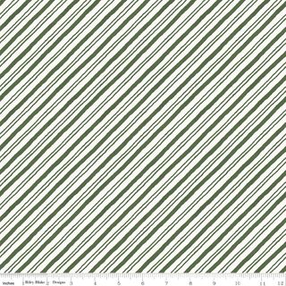 HOLIDAY SPIRIT STRIPES GREEN