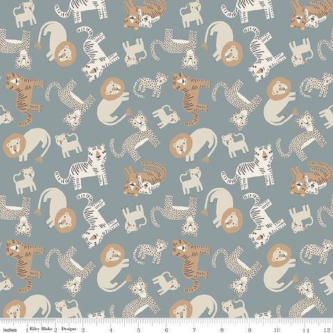 LEO & SAVANNAH ANIMAL TOSS BLUE