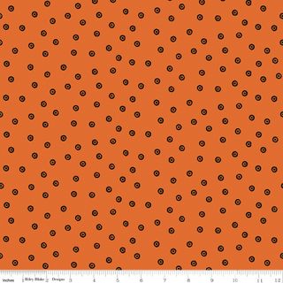 SCARY SCRAPS DRESS DOTS ORANGE