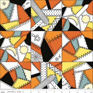 SCARY SCRAPS CRAZY PATCHWORK MULTI