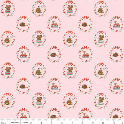 WHIMSICAL WOODLAND ANIMALS PINK
