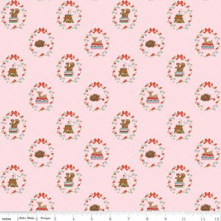 WHIMSICAL WOODLAND ANIMALS PINK