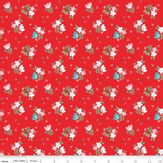 WHIMSICAL WOODLAND FLORAL RED