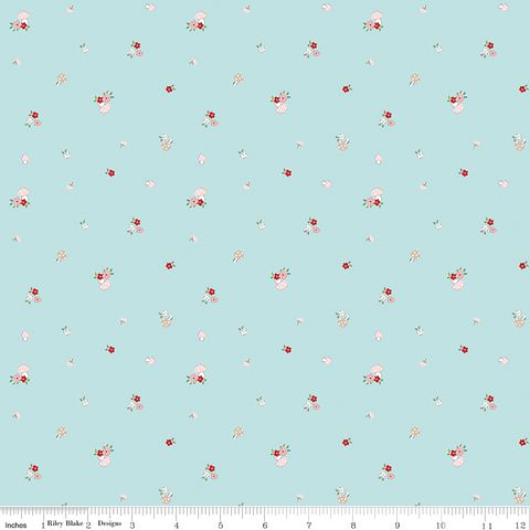 WHIMSICAL WOODLAND MUSHROOMS AQUA