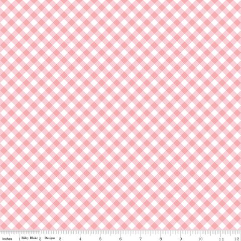 WHIMSICAL WOODLAND DIAGONAL GINGHAM PINK