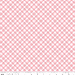 WHIMSICAL WOODLAND DIAGONAL GINGHAM PINK