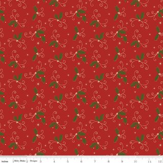CHRISTMAS GREETINGS HOLLY RED