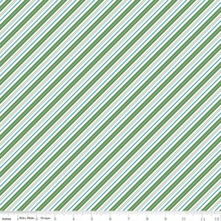 CLAUS & CO. CANDY CANE STRIPES GREEN