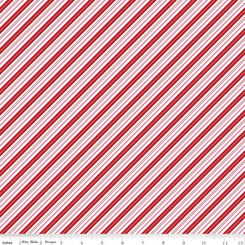 CLAUS & CO. CANDY CANE STRIPES RED