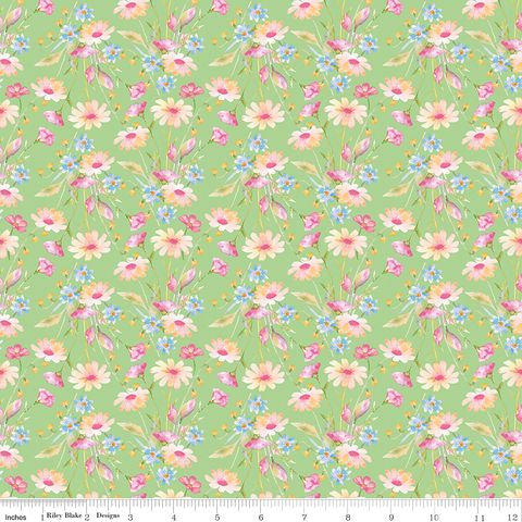 PAINTED PETALS BOUQUETS GREEN