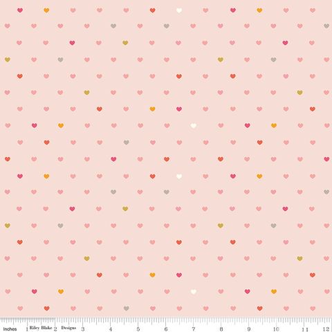 FLANNEL MEADOW SERENDIPITY 2 HEARTS BLUSH