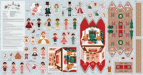 NUTCRACKER TRADITION 36 1/2" X 69 1/2" FELT PANEL