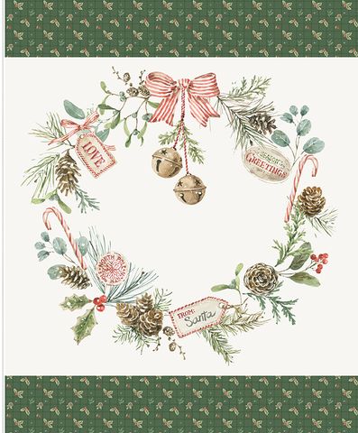 HOLIDAY SPIRIT 35 1/2" X 43 1/2" SEASON'S GREETING