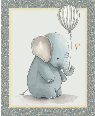 COT PANELS ELEPHANT