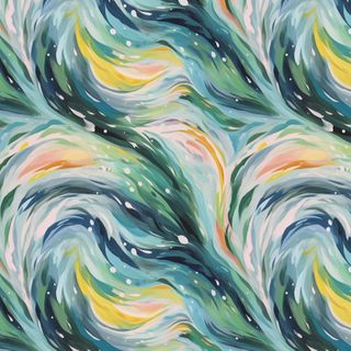WIDELOADS 108" ABSTRACT WAVES