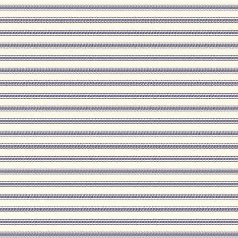TICKING STRIPE BLUE NATURAL