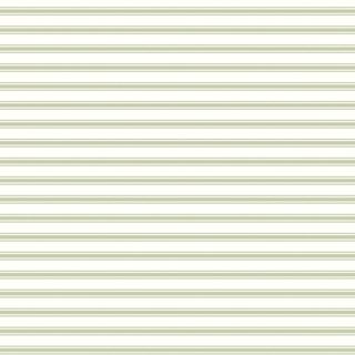 TICKING STRIPE GREEN CREAM