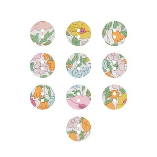 LIBERTY BUTTON 16MM POPPY FOREST A