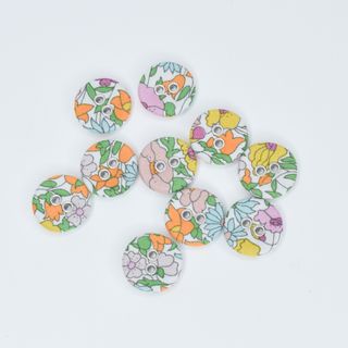 LIBERTY BUTTON 16MM POPPY FOREST A
