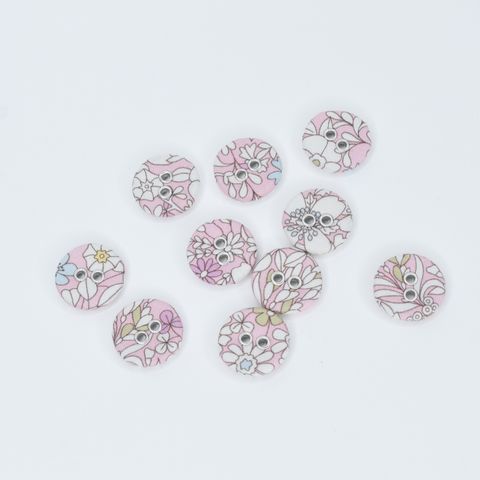 LIBERTY BUTTON 16MM JUNE'S MEADOW H-CC