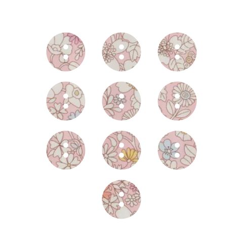 LIBERTY BUTTON 16MM JUNE'S MEADOW H-CC