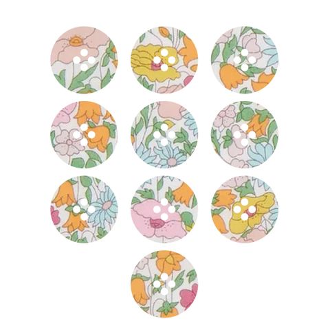 LIBERTY BUTTON 22MM POPPY FOREST A