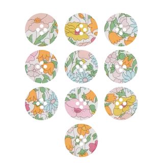 LIBERTY BUTTON 22MM POPPY FOREST A