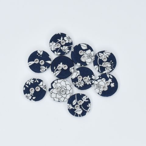 LIBERTY BUTTON 16MM SUMMER BLOOMS A