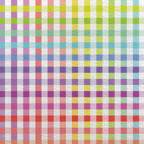 GINGHAM SEERSUCKER 140CM MULTI WHITE